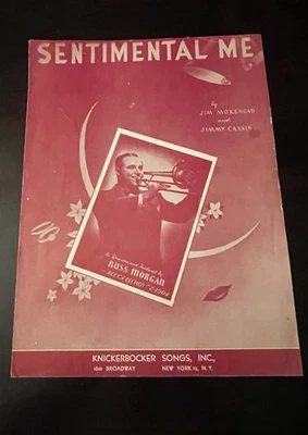 1949 Sentimental Me Music Sheet Ross Morgan Jazz Trumpet Vintage Collectible - Image 1 of 4