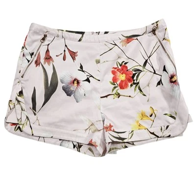 Шорты Ted Baker London Sabele Botanical Bloom с атласным принтом, розовые с цветочным рисунком, размер 1 - Изображение 1 из 4