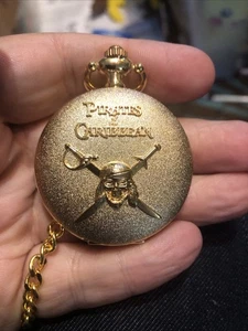 Disney Pirates of the Caribbean Pocket Watch At World's End - New - Picture 1 of 3