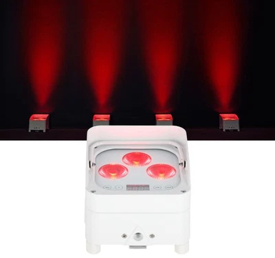 Rockville WET PAR 50 White Waterproof Battery DJ Light+Wireless DMX+RF Remote - Image 1 of 4