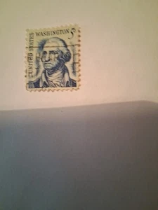 Stamps George Washington 5 Cent Blue US Postage 1962 Stamp RARE - Picture 1 of 2