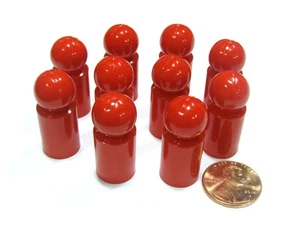 Juego de 10 Peones de Bola 30mm Piezas de Clavija para Juego de Mesa - Rojo - Imagen 1 de 2