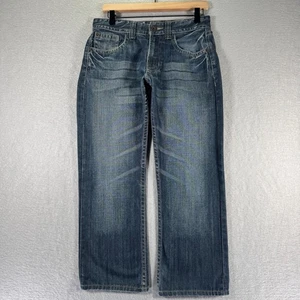 Guess Rowland Jeans Women 29 Blue Medium Wash Straight Leg Denim Classic Comfort - Picture 1 of 14