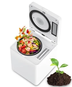 Electric Composter for Kitchen, 3L Compost Bin, Odorless/Auto-Cleaning/LED Di... - Picture 1 of 7