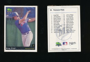 1991 Classic Best Peninsula Pilots lot sealed team sets Mariners affiliate swsw6