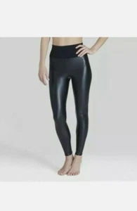 Spanx Assets Leggings schwarz 1X Allover Kunstleder Leggings 20258R, Neu ohne Etikett  - Bild 1 von 2