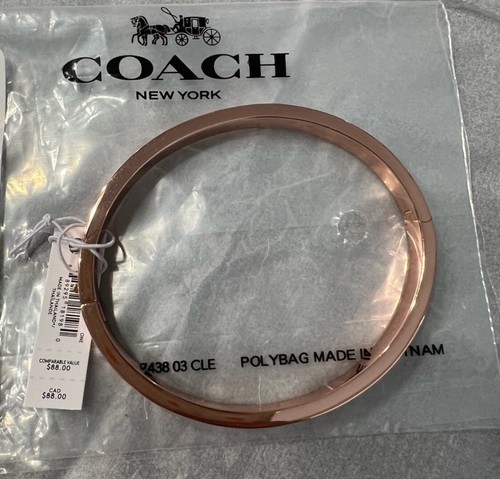 bracciale coach oro rosa