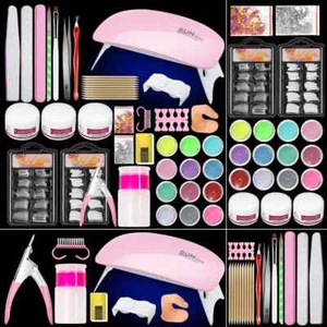 Kit de Uñas Acrílicas con Y Luz U V Kit de Uñas Acrílico Set Acrílico Profesional - Imagen 1 de 12