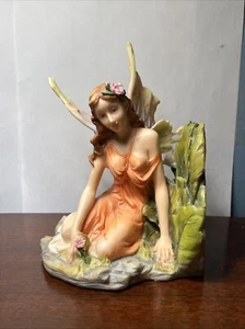 Vintage 2001 Veronese Fairy In Garden Statue Fantasy Mythical Figure Used 6” - Picture 1 of 11
