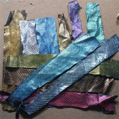 2PCS/3PCS Genuine Python Snake Skin Leather Hide Soft Real Leather Taxidermy DIY - Image 1 of 4