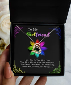 To My Girlfriend, Jewelry Gift For Her, Valentines Heart Necklace, Jewelry Gift! - Picture 1 of 32