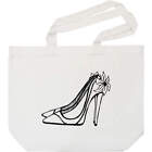 'Floral Stiletto Heels' Tote Shopping Bag For Life (BG00065552)
