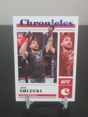 JOE SOLECKI RC /99 BLUE 2023 PANINI CHRONICLES UFC LIGHTWEIGHT - Image 1 of 2