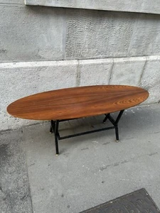 TAVOLINO 60s TECK ITALIAN DESIGN COFFÈ TABLE - Imagen 1 de 17