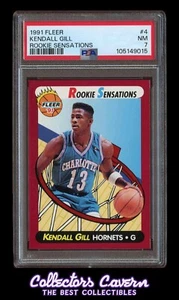 1991 Fleer Rookie Sensations #4 Kendall Gill PSA 7 (NM) RC - Picture 1 of 2