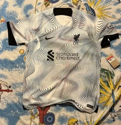 Nike Mens Liverpool 2022/23 Stadium Away Soccer Jersey Sz LARGE DN2715-101 New - Image 1 of 4