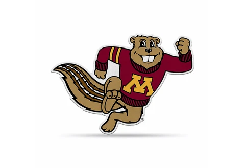 NEW! MINNESOTA GOLDEN GOPHERS PREMIUM MASCOT PENNANT GOLDY SHAPE CUT LICENSED Cover