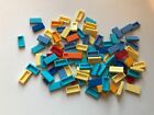 100 Lego Brand New Multicolor 1x2 Tile Lot Part Nexo City Friends Ninjago Marvel