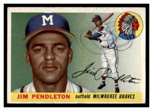 1955 Topps #15 Jim Pendleton LB25 - Picture 1 of 2