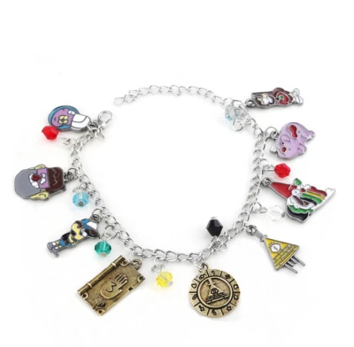 Gravity Falls Bill Cipher Charm Bracelet Metal Bracelets Girl Fashion Jewelry