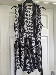 Lola May Womens Tie Back Sleeveless Playsuit Size 10UK - Picture 1 of 10