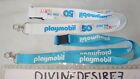 2 X Playmobil Lanyard 50th Anniversary 2024 Join the party and Playmobil Blue