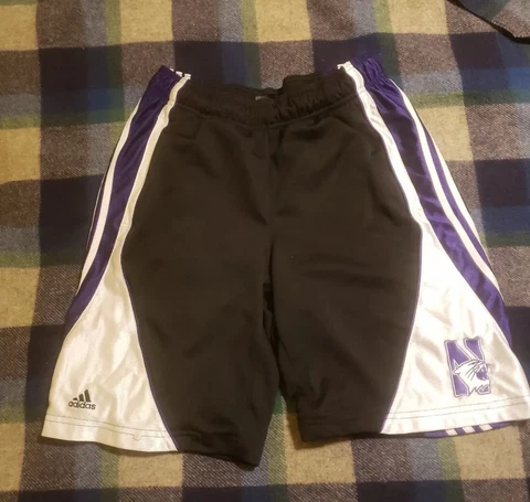 2012 Adidas Northwestern University Wildcats Basketball Shorts S Cover