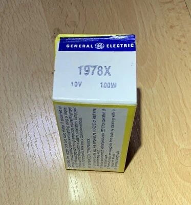 GE 38545 1978X 100w 10v Quartzline T3 Bi-Pin (Special) Bulb (1pc) - Image 1 of 3