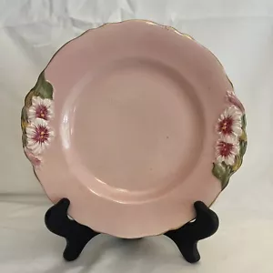 Vintage Royal Winton Grimwades England Pink PETUNIA 9” plate PRISTINE Shape RARE - Picture 1 of 7