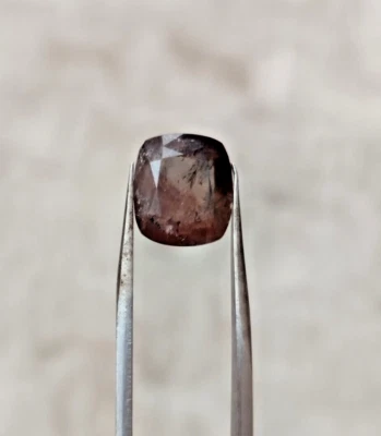 3.60ct Natural Axinite Gemstone Square Cut Stunning Color from Pakistan - Image 1 of 4