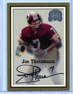Joe Theismann 2000 Greats of the Game Gold Border Autograph 💎REDSKINS HOF - Picture 1 of 1