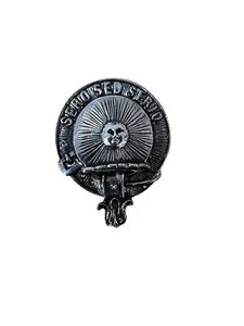 Broche insignia tapa peltre cresta clan Kerr - Imagen 1 de 1
