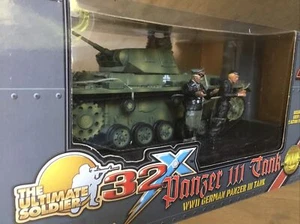 Ultimate Soldier 20330 carro armato mimetico esercito tedesco Panzer III con 2 equipaggi 1/32 nuovo - Foto 1 di 11