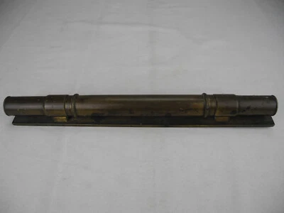 outil ancien niveau à bulle laiton antique french brass spirit level old tool - Photo 1/4