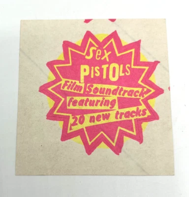 Pegatina promocional The Sex Pistols 1979 Jamie Reid The Great Rock N Roll Swindle Punk Foto 1 de 4