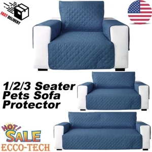1/2/3 Sofa Cover Quilted Couch Removable Covers Protector Pet Dog Slipcovers - Picture 1 of 16