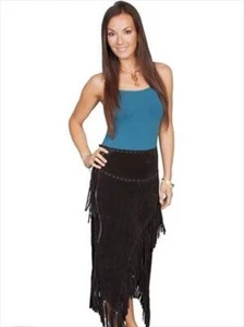 Scully L659-19-XS Damen Lederrock - schwarzes Wildschwein-Wildleder - Extra Small - Bild 1 von 1