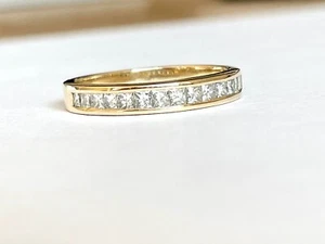HALBMEMORY RING mit 0,60ct. DIAMANTEN aus 585 / 14 KARAT GOLD - Bild 1 von 7