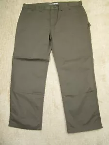 Carhartt Pants Men 48x32 Green Utility Carpenter Hammer Loop Twill Workwear - Picture 1 of 9