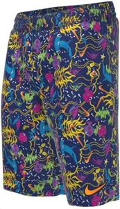 New Nike Shark/Fish Allover Print Youth Swim Trunks Multicolor Size XL - Picture 1 of 3