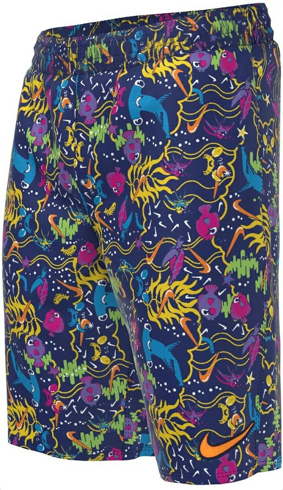 Nike Swim Boys Size L Sea Creatures Friends Fish Shorts Swim Trunks NESSC794-990