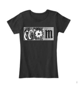 MOM T-Shirt: Alphabet Photography Shirt 2X Black - Picture 1 of 2