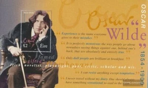Irlanda block35 nuevo con goma original 2000 100. Muerte por Oscar Wilde - Imagen 1 de 1