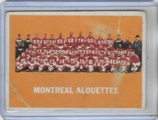 Montreal Alouettes Team Picture 1964 Topps CFL Football Card #49
