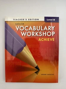 VOCABULARY WORKSHOP ACHIEVE TEACHER'S EDITION LEVEL B **BRAND NEW** - Picture 1 of 2