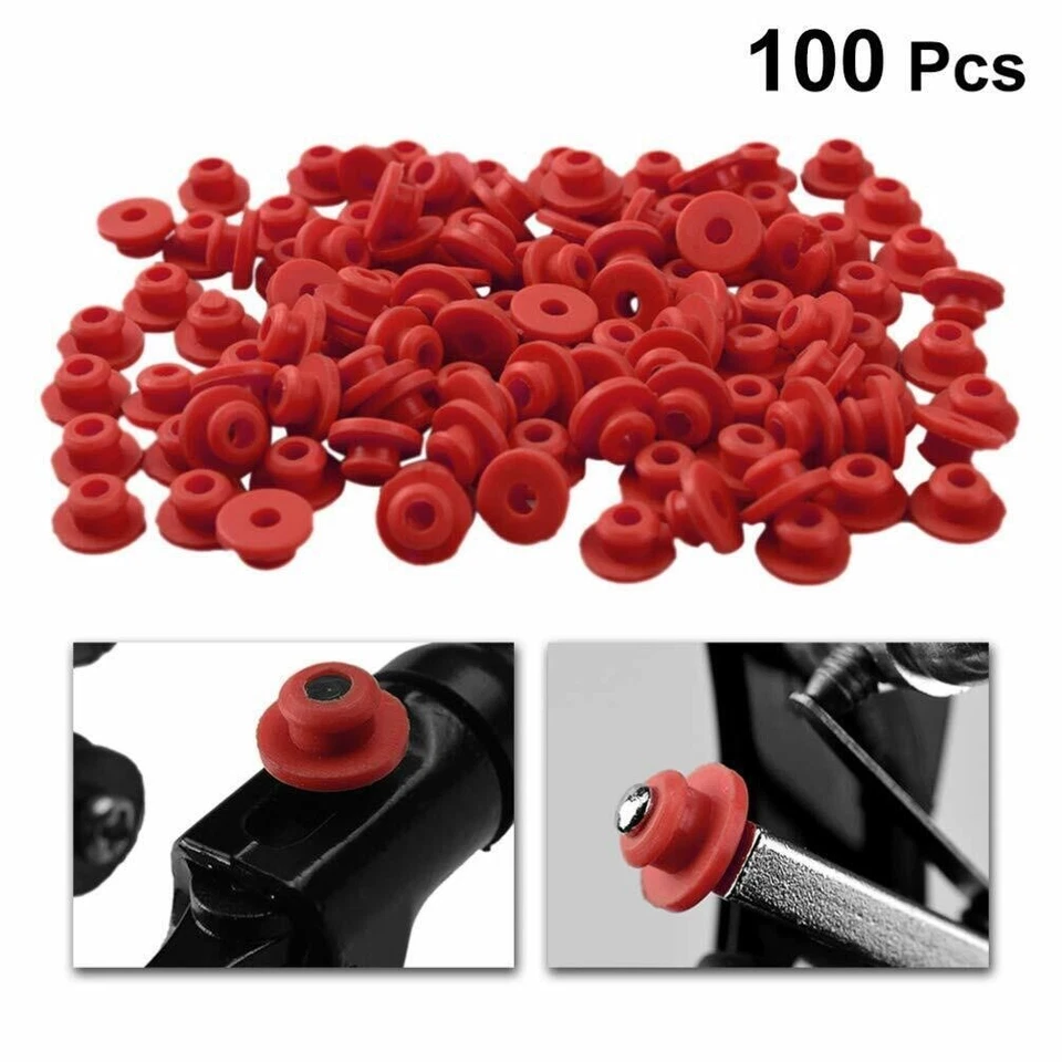 Ojales de goma para tatuaje (rojo suave) pezón para máquina de tatuaje agujas de agarre C/3/2/53 Foto 1 de 1