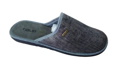 TIGLIO 840  BLU GRIGIO TESTA DI MORO PANTOFOLE CIABATTE  UOMO  INVERNALI - Image 1 of 4