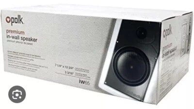 Polk Premium In-Wall Speaker 7 1/4" x 12 3/4" Item No. IW65.  Brand New - Image 1 of 2