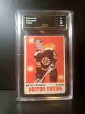 1970 O-Pee-Chee #7 Wayne Cashman GMA 5 Boston Bruins RC