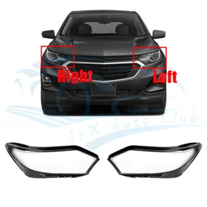 For Chevrolet Equinox 2017-19 Right&Left Headlight Lens Clear Cover +Seal Glue s - Picture 1 of 12